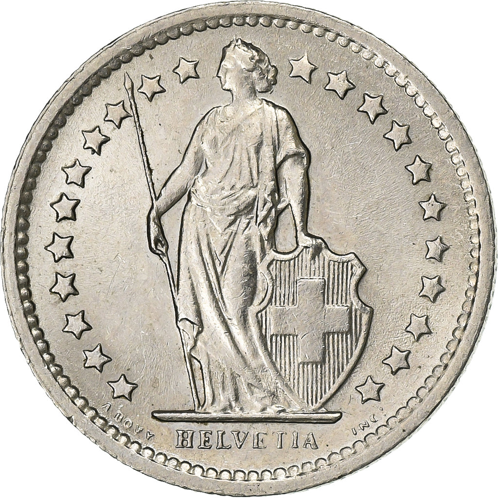 Svizzera, 1/2 Franc, 1968, Bern, Rame-nichel, SPL-, KM:23a.1