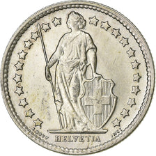 Switzerland, 1/2 Franc, 1960, Bern, Silver, AU(55-58), KM:23