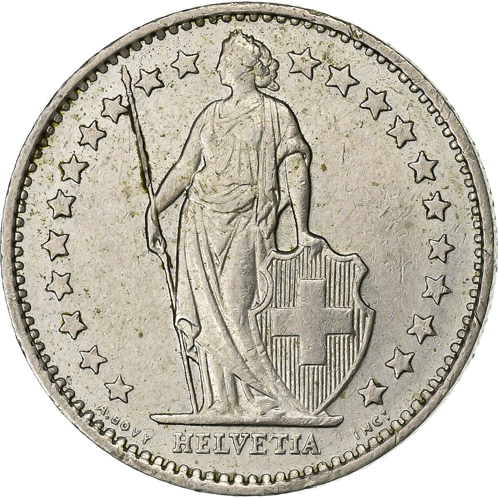Schweiz, 1/2 Franc, 1980, Bern, Kupfer-Nickel, SS, KM:23a.1