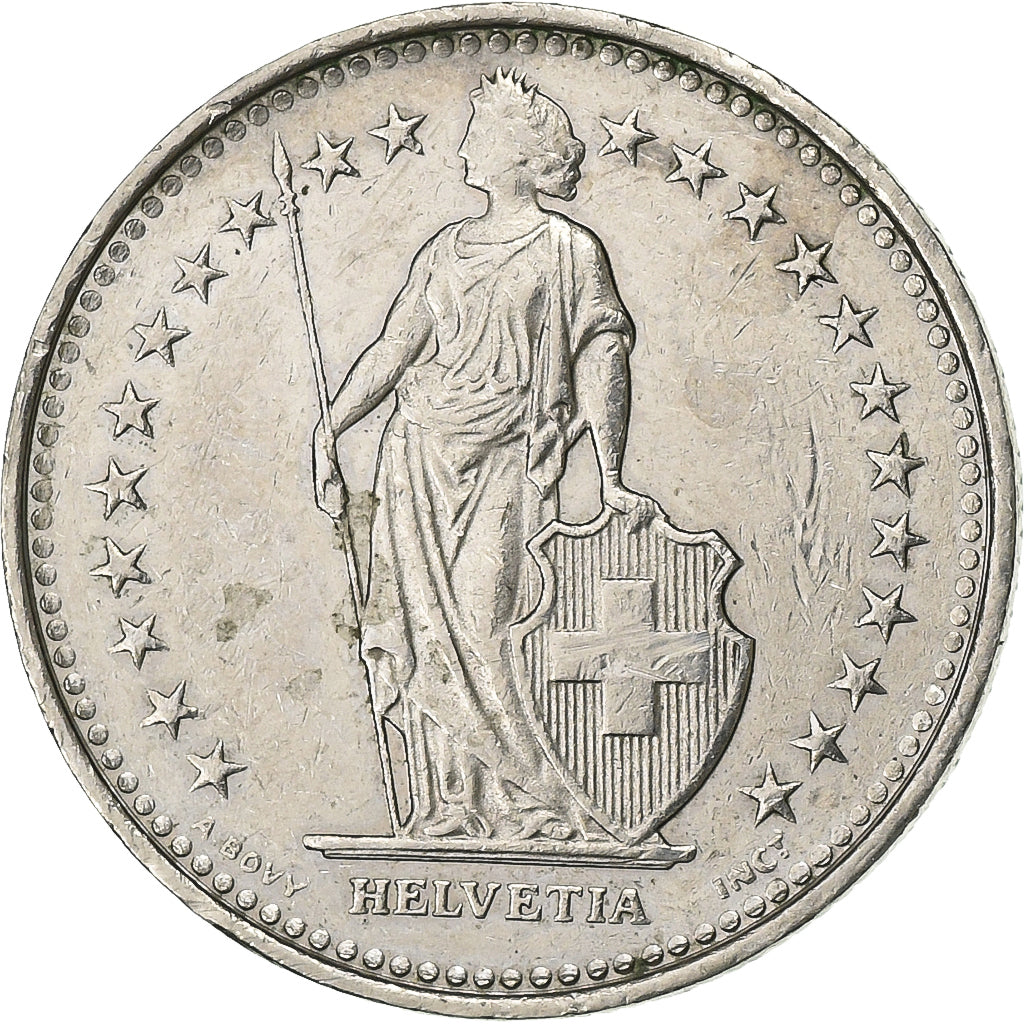 Switzerland, 1/2 Franc, 1991, Bern, Copper-nickel, AU(55-58), KM:23a.3