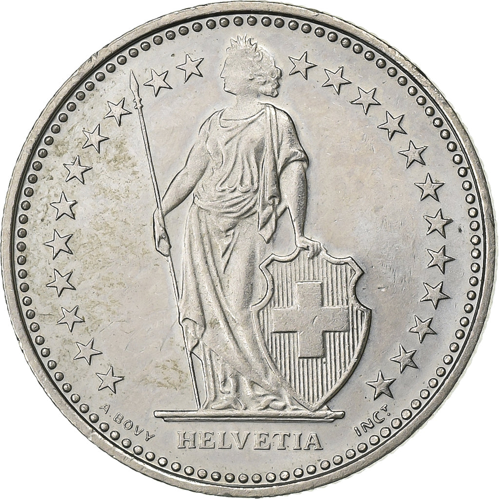 Schweiz, 1/2 Franc, 1989, Bern, Kupfer-Nickel, VZ, KM:23a.3