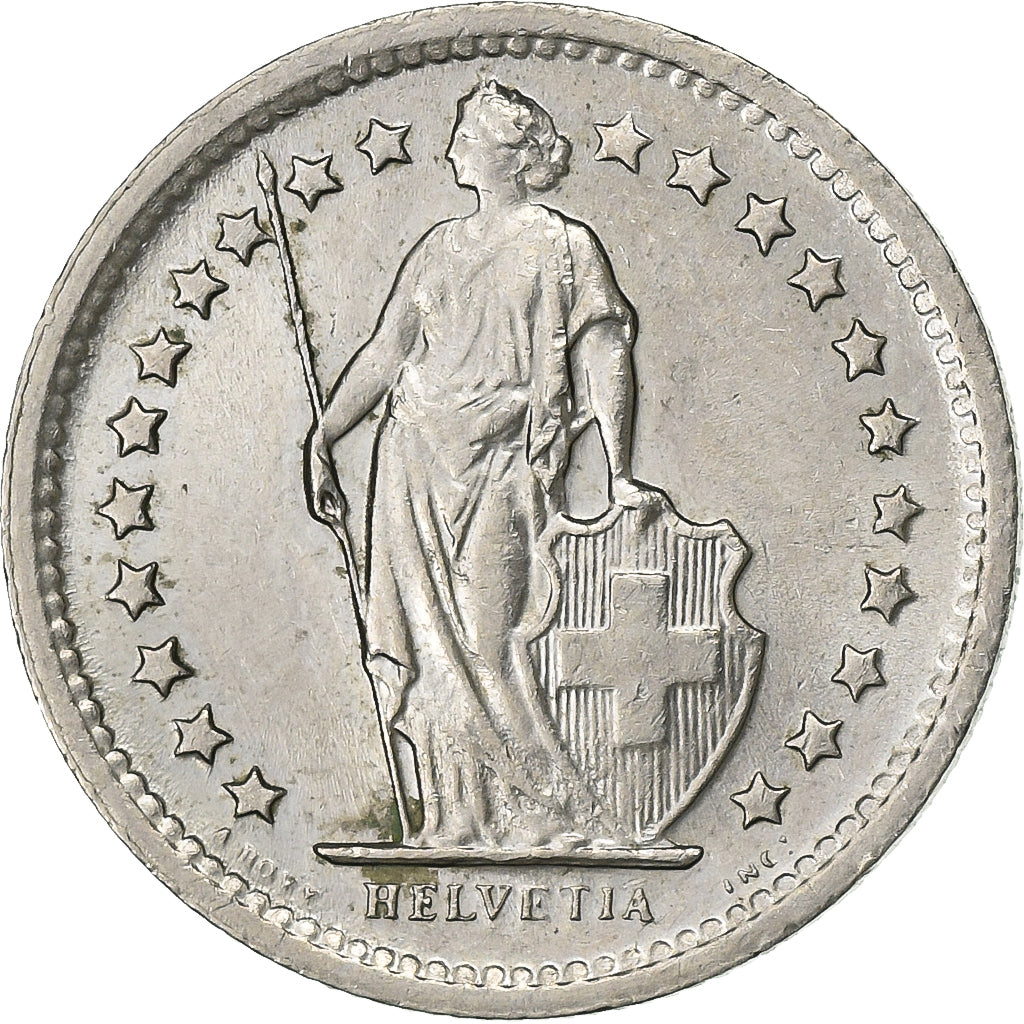 Schweiz, 1/2 Franc, 1970, Bern, Kupfer-Nickel, VZ, KM:23a.1