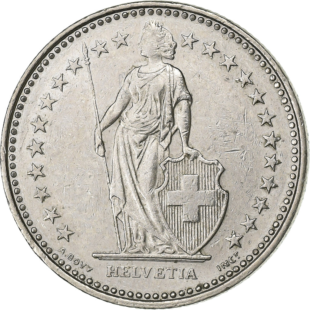 Svizzera, 1/2 Franc, 1988, Bern, Rame-nichel, SPL-, KM:23a.3