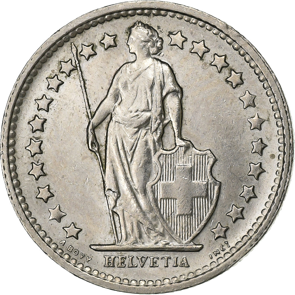 Schweiz, 1/2 Franc, 1969, Bern, Kupfer-Nickel, VZ, KM:23a.1