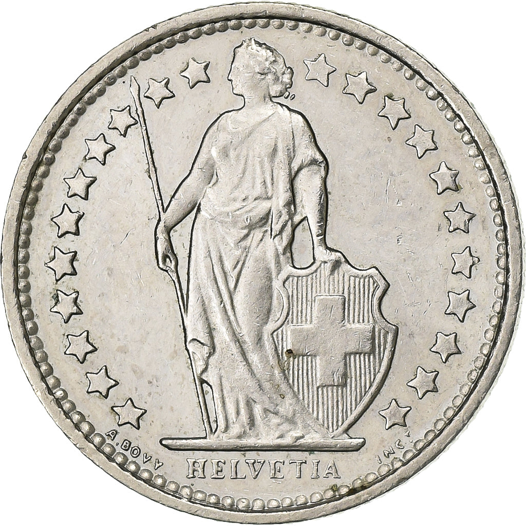 Svizzera, 1/2 Franc, 1977, Bern, Rame-nichel, SPL-, KM:23a.1