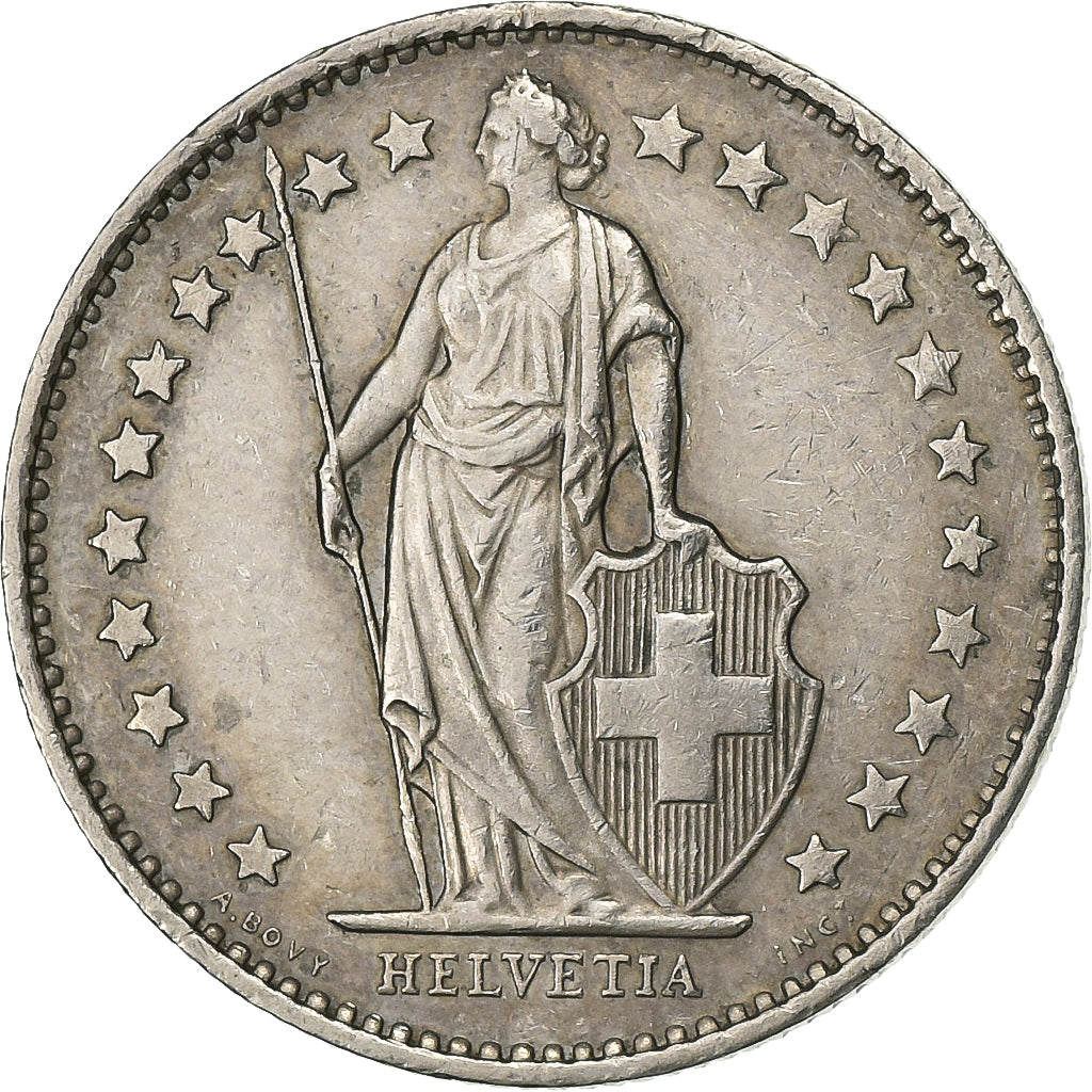 Switzerland, 1/2 Franc, 1981, Bern, Copper-nickel, AU(50-53), KM:23a.1
