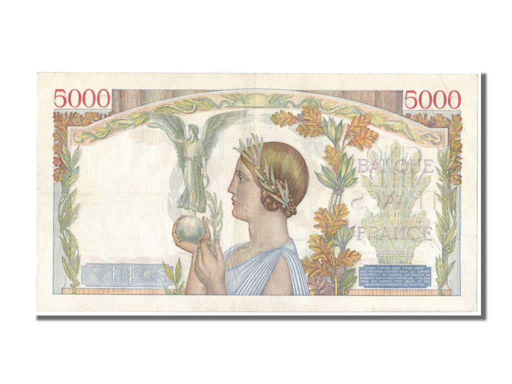 Banknote, France, 5000 Francs, 5 000 F 1934-1944 ''Victoire'', 1941, 1941-11-13