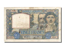 Banknote, France, 20 Francs, 20 F 1939-1942 ''Science et Travail'', 1941