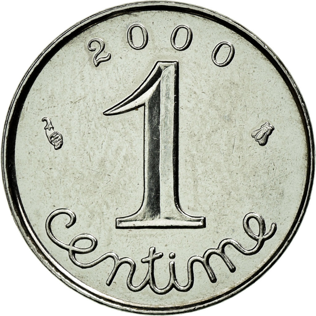 Münze, Frankreich, Épi, Centime, 2000, STGL, Stainless Steel, Gadoury:91