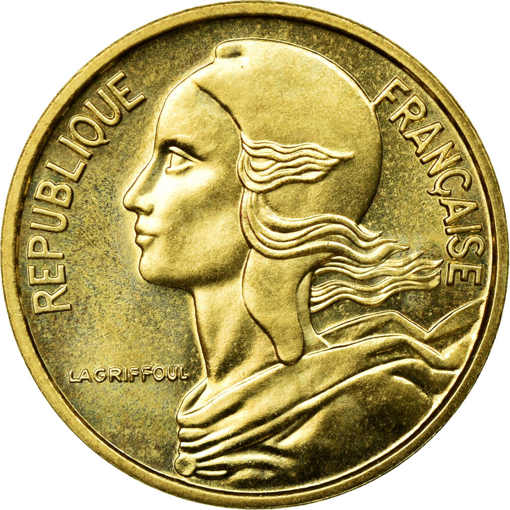 Coin, France, Marianne, 5 Centimes, 1974, MS(65-70), Aluminum-Bronze