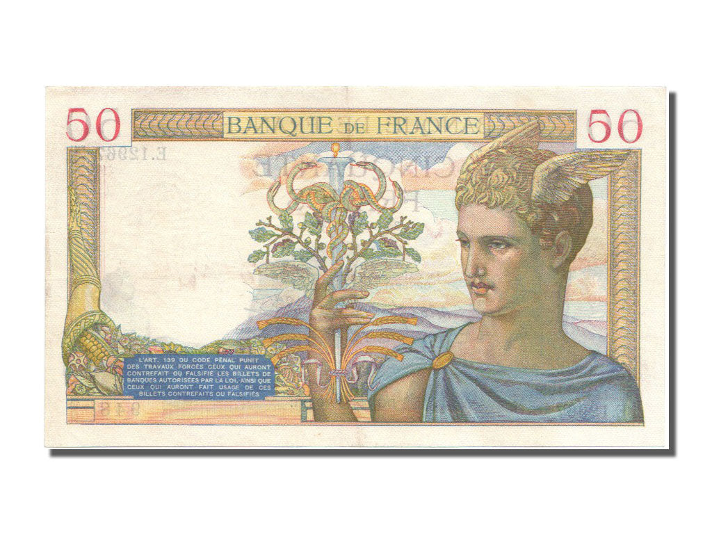 Billete, Francia, 50 Francs, 50 F 1934-1940 ''Cérès'', 1940, 1940-03-14, EBC+