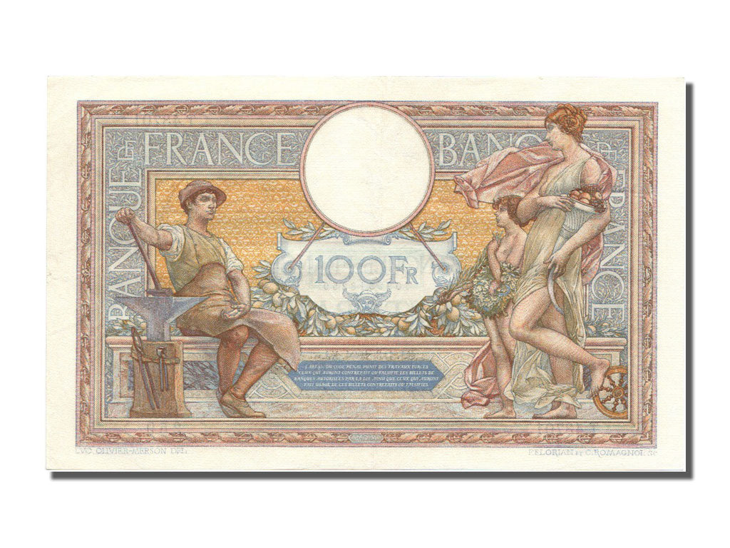 Billet, France, 100 Francs, 100 F 1908-1939 ''Luc Olivier Merson'', 1934