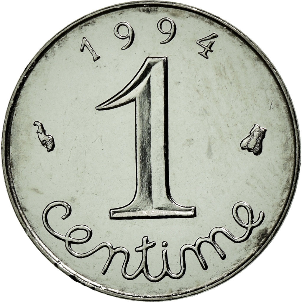 Moneta, Francia, Épi, Centime, 1994, FDC, Acciaio inossidabile, Gadoury:91