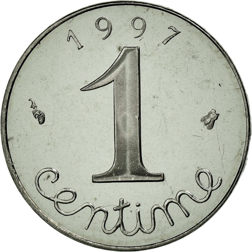 Coin, France, Épi, Centime, 1997, Paris, MS(65-70), Stainless Steel