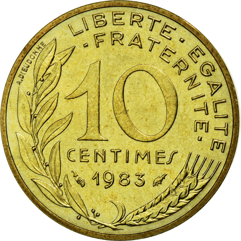 Münze, Frankreich, Marianne, 10 Centimes, 1983, Paris, STGL, Aluminum-Bronze