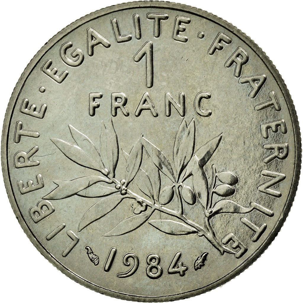 Coin, France, Semeuse, Franc, 1984, Paris, MS(65-70), Nickel, Gadoury:474