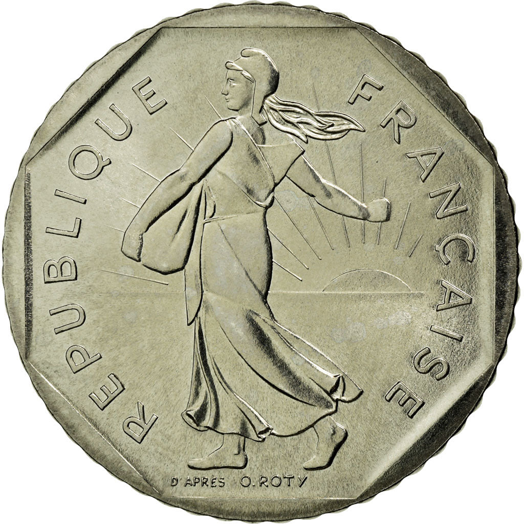 Coin, France, Semeuse, 2 Francs, 1981, MS(65-70), Nickel, Gadoury:547