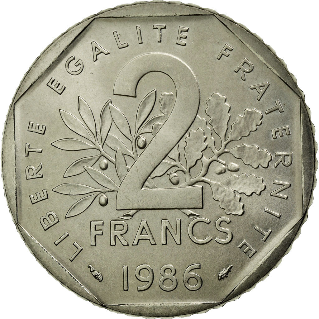 Monnaie, France, Semeuse, 2 Francs, 1986, FDC, Nickel, Gadoury:547