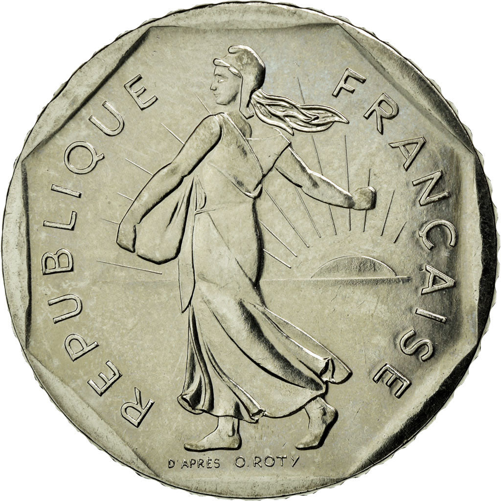 Moneta, Francia, Semeuse, 2 Francs, 1999, FDC, Nichel, Gadoury:547