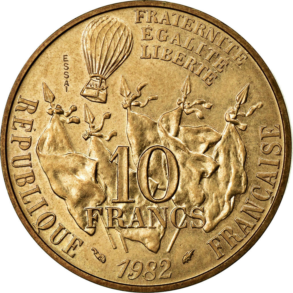 Coin, France, 10 Francs, 1982, MS(65-70), Copper-nickel, KM:E122