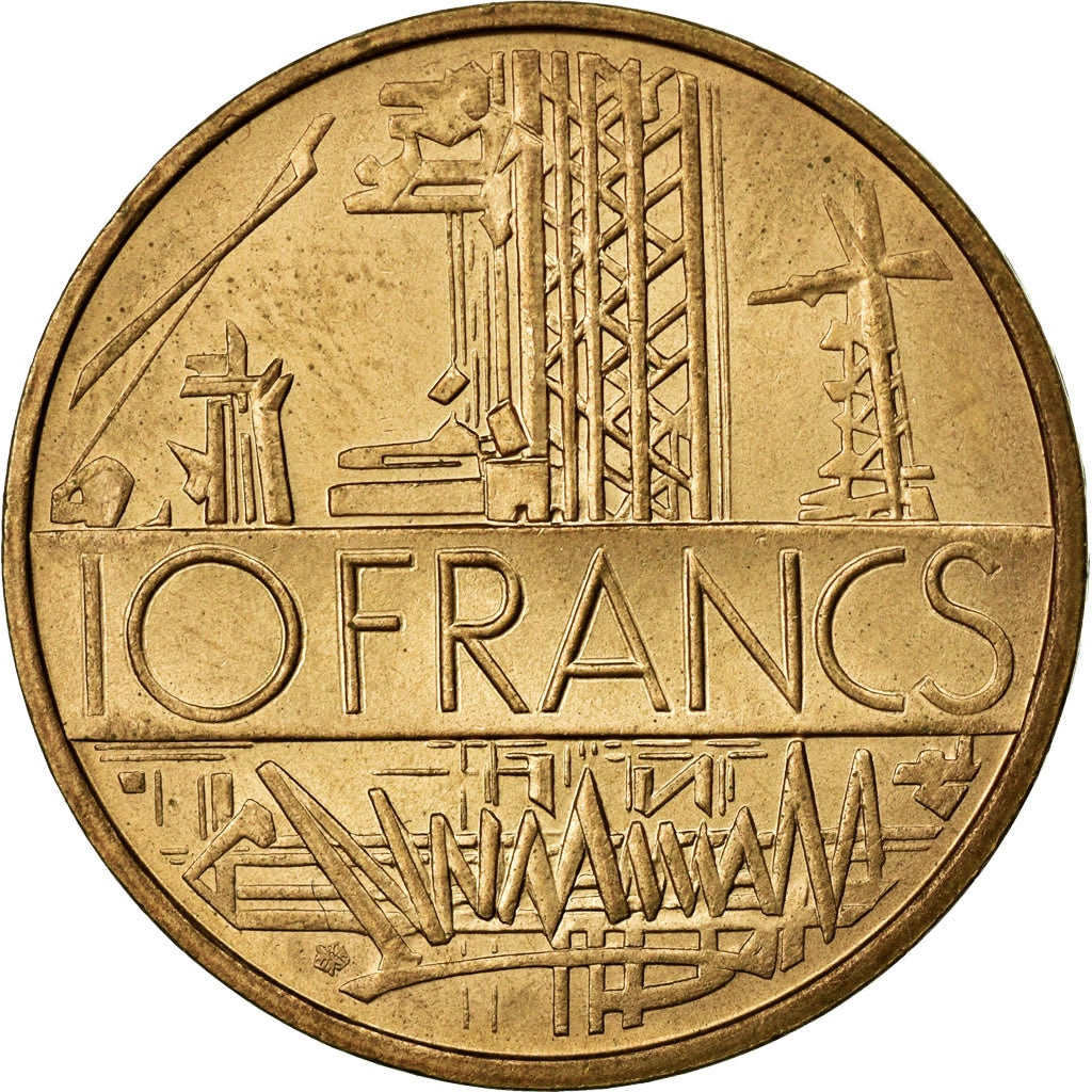 Coin, France, Mathieu, 10 Francs, 1976, AU(55-58), Nickel-brass, Gadoury:814