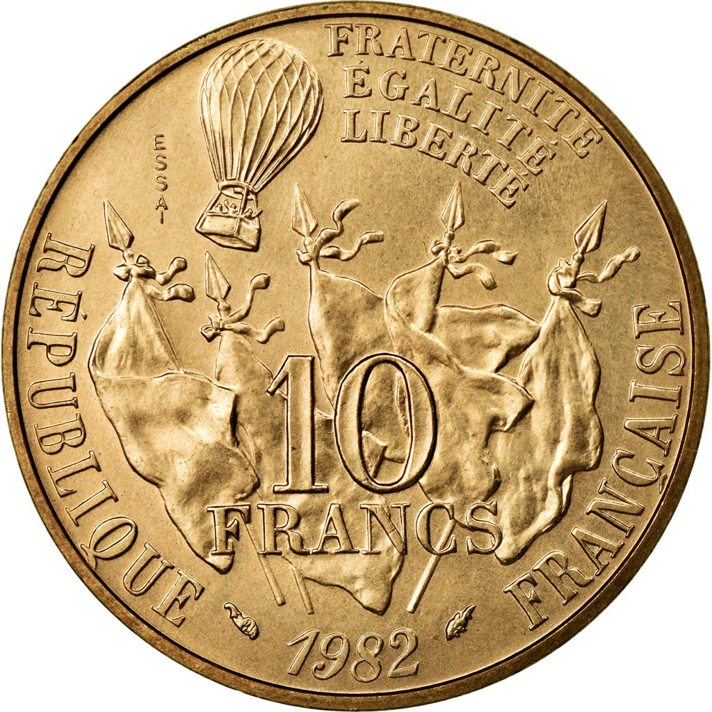 Münze, Frankreich, 10 Francs, 1982, STGL, Copper-nickel, KM:E122, Gadoury:815