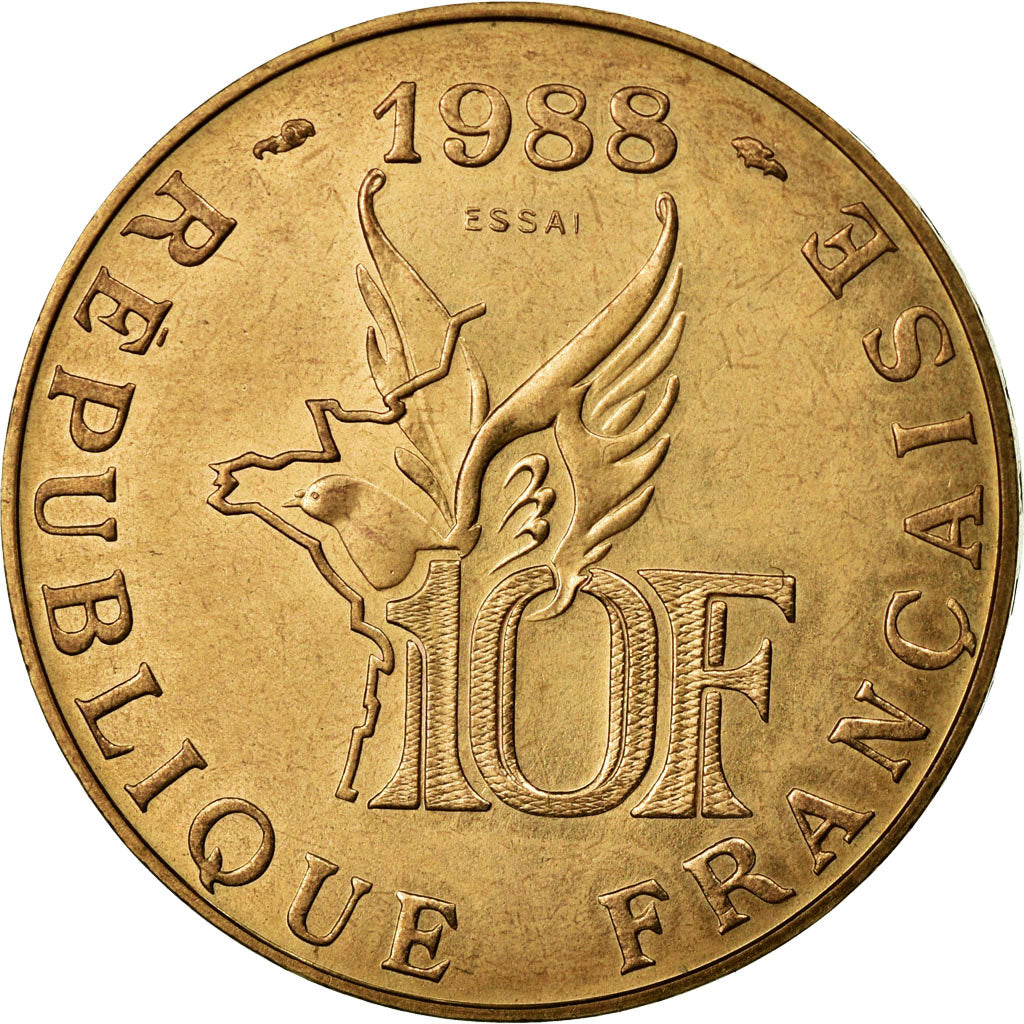 Moneda, Francia, 10 Francs, 1988, FDC, Aluminio - bronce, KM:E139, Gadoury:821