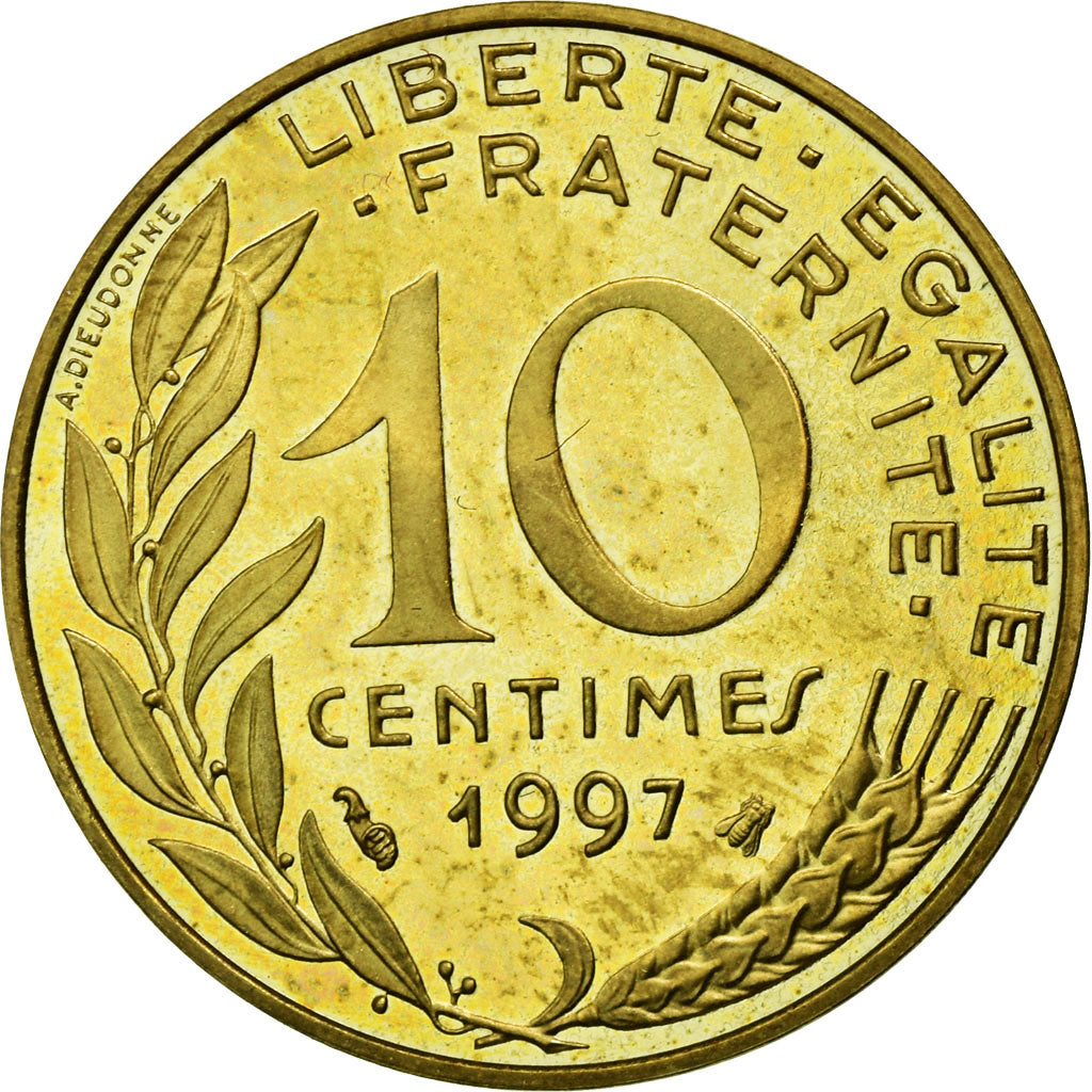 Monnaie, France, Marianne, 10 Centimes, 1997, FDC, Aluminum-Bronze, Gadoury:293a