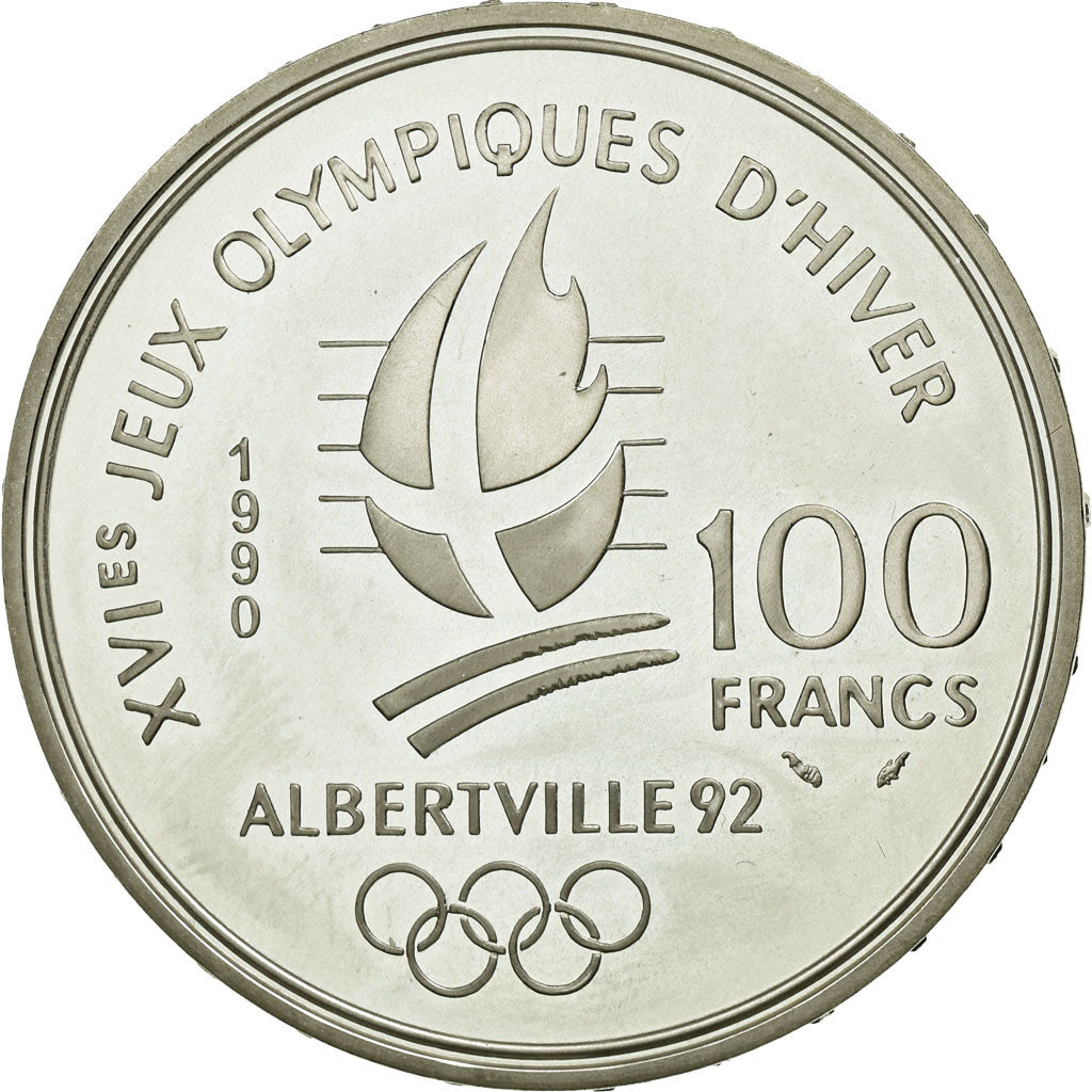 Coin, France, 100 Francs, 1990, VG(8-10), Silver, Gadoury:7