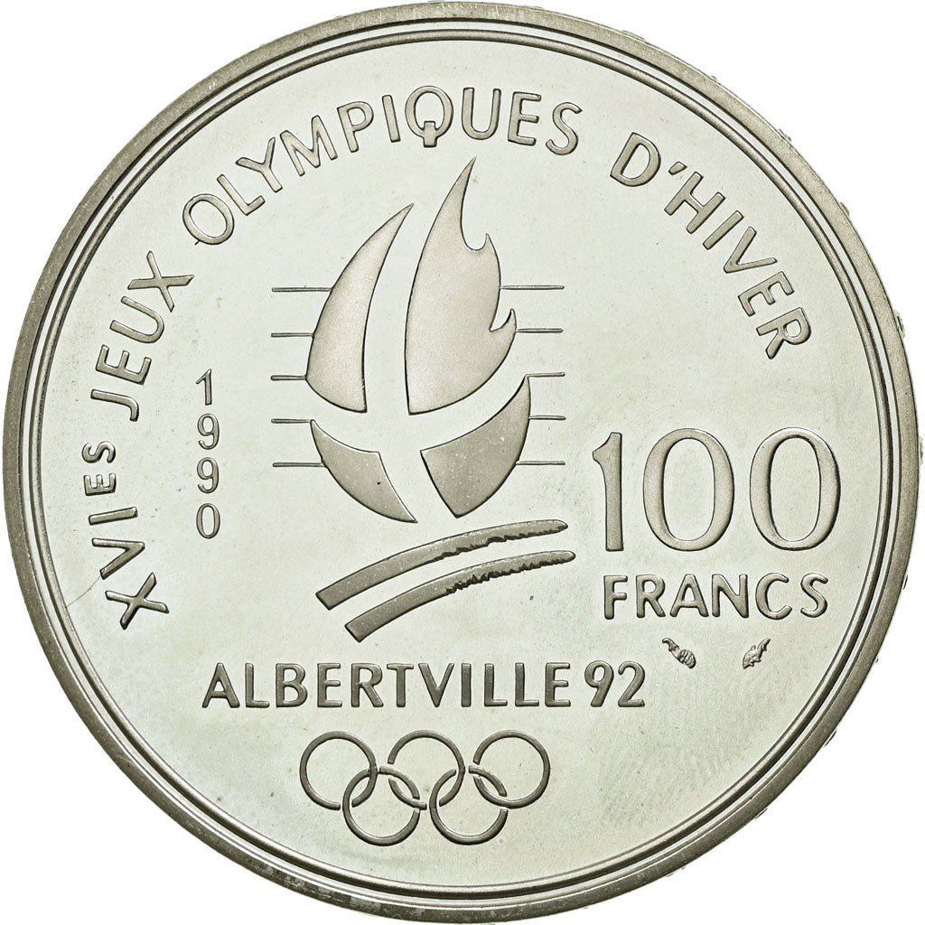 Coin, France, 100 Francs, 1990, MS(65-70), Silver, KM:983, Gadoury:912