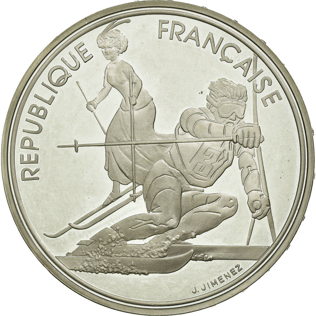 Coin, France, 100 Francs, 1990, MS(65-70), Silver, KM:984, Gadoury:913