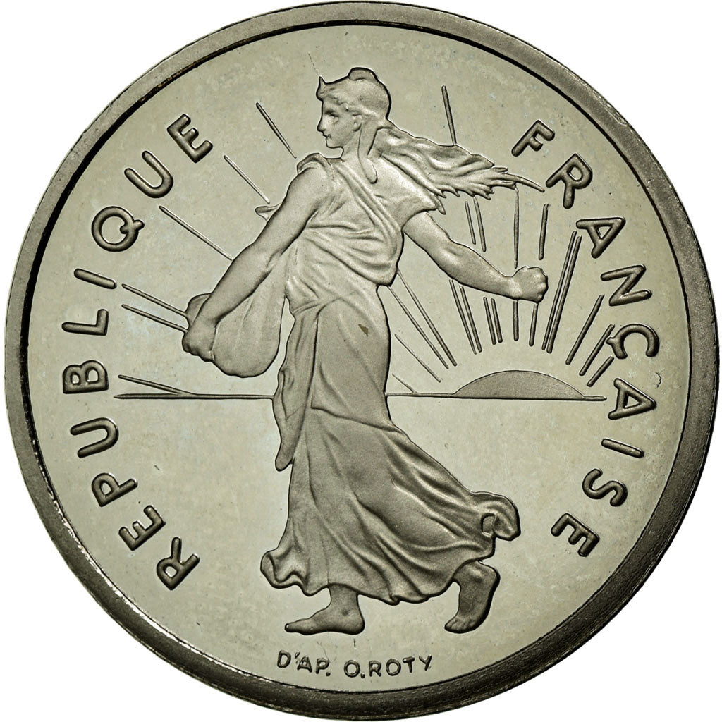 Coin, France, Semeuse, 1/2 Franc, 1996, MS(65-70), Nickel, Gadoury:429a
