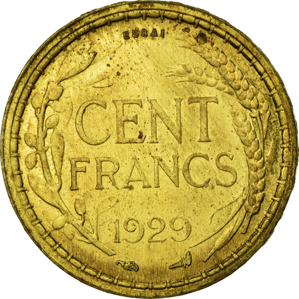 Coin, France, 100 Francs, 1929, MS(65-70), Bronze-Aluminium, Gadoury:1144
