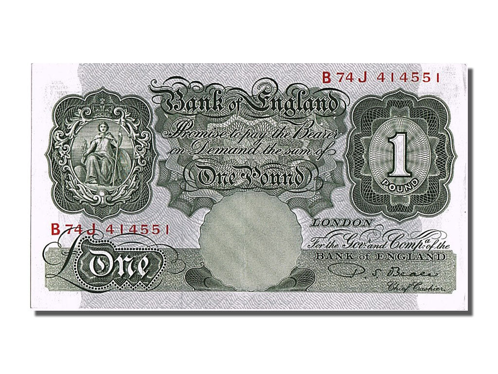 Banknot, Wielka Brytania, 1 Pound, UNC(60-62)