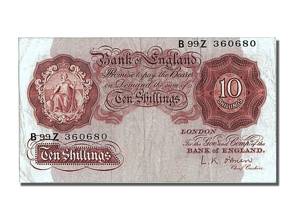Banknote, Great Britain, 10 Shillings, EF(40-45)