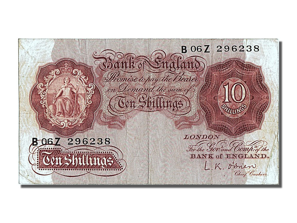 Banknote, Great Britain, 10 Shillings, EF(40-45)