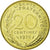 Moneta, Francja, Marianne, 20 Centimes, 1975, MS(65-70), Aluminium-Brąz