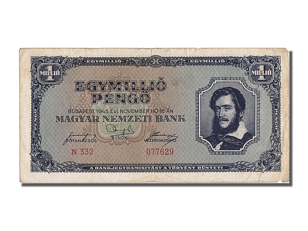 Banknote, Hungary, 1,000,000 Pengö, 1945, 1945-11-16, EF(40-45)