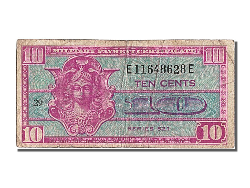 Banknote, United States, 10 Cents, 1954, EF(40-45)