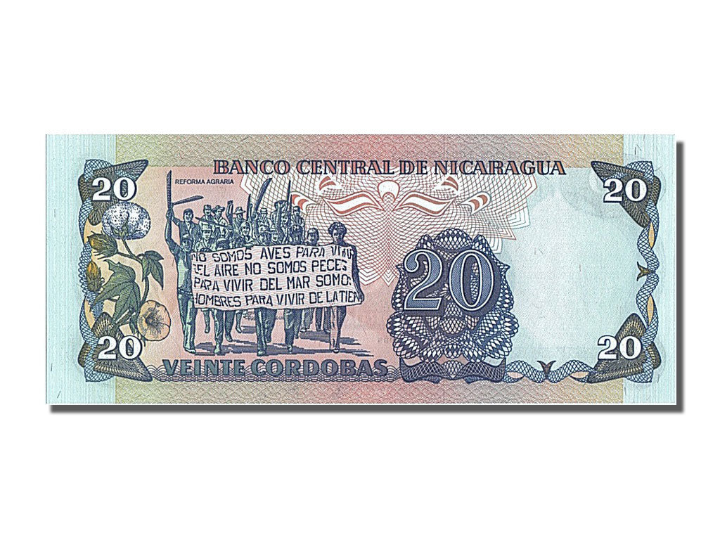 Banknote, Nicaragua, 20 Cordobas, 1985, UNC(65-70)