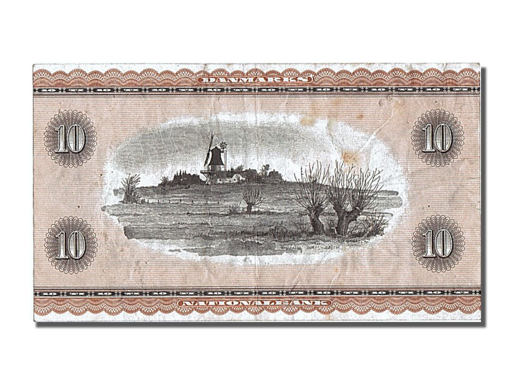 Billete, 10 Kroner, 1950, Dinamarca, BC+
