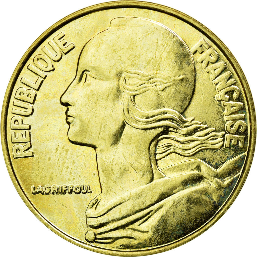 Coin, France, Marianne, 20 Centimes, 1993, MS(65-70), Aluminum-Bronze