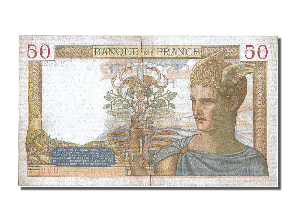 Banconote, Francia, 50 Francs, 50 F 1934-1940 ''Cérès'', 1936, 1936-06-18