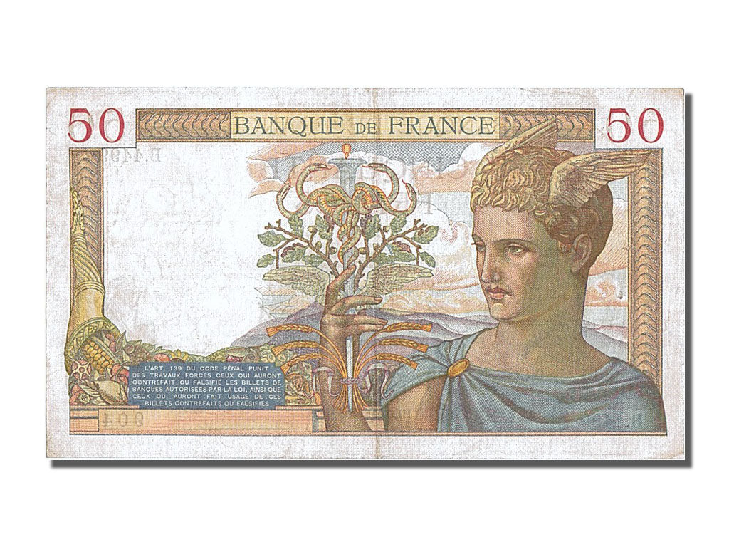 Banknote, France, 50 Francs, 50 F 1934-1940 ''Cérès'', 1936, 1936-05-28
