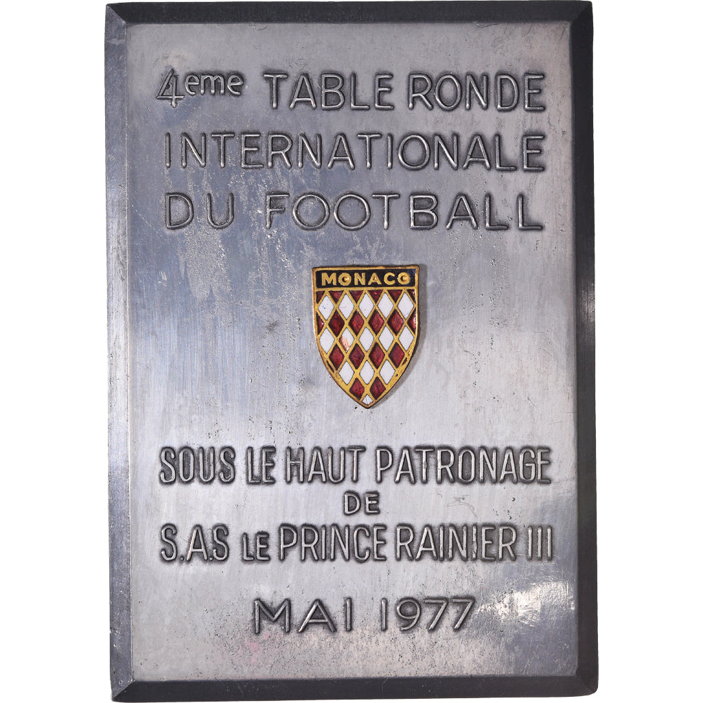 Monaco, medaglia, 4ème Table Ronde Internationale du Football, Sport, 1977