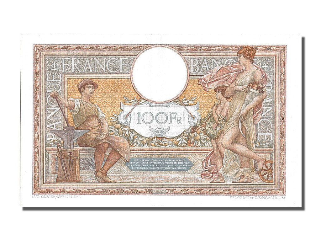 Billet, France, 100 Francs, 100 F 1908-1939 ''Luc Olivier Merson'', 1934