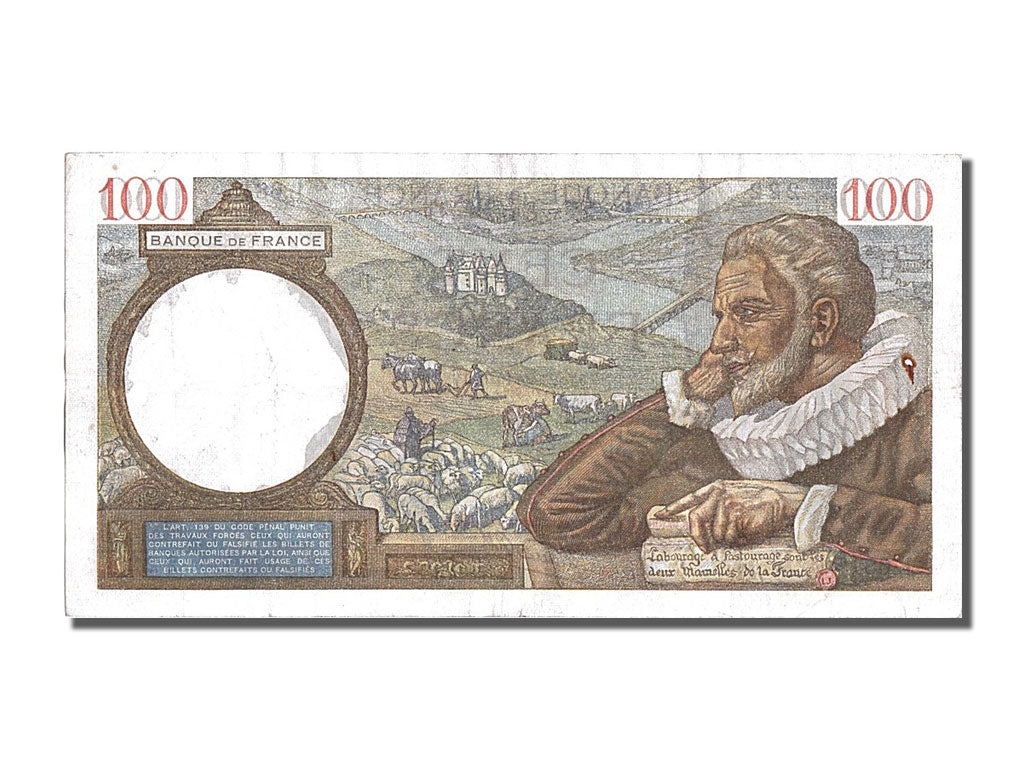Billete, Francia, 100 Francs, 100 F 1939-1942 ''Sully'', 1940, 1940-01-25, MBC+