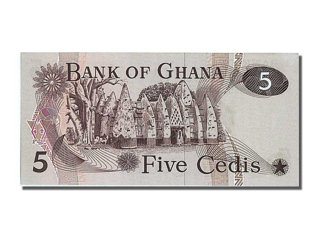 Banknot, Ghana, 5 Cedis, 1977, 1977-07-04, UNC(65-70)