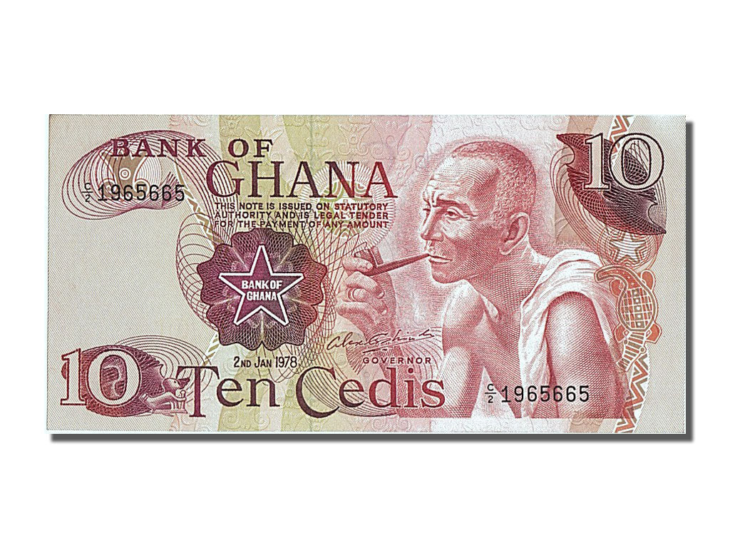 Banknote, Ghana, 10 Cedis, 1978, 1978-01-02, UNC(65-70)