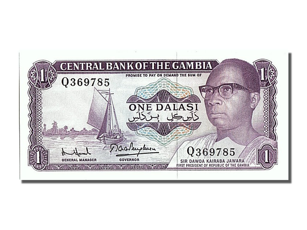 Banconote, Gambia, 1 Dalasi, FDS